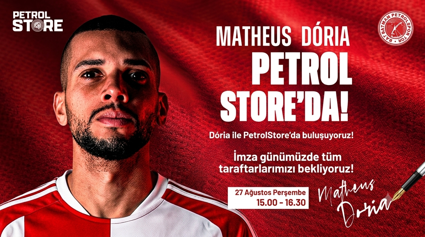 Batman Petrolspor'un Yıldızı Matheus Dória Taraftarla Buluşuyor!