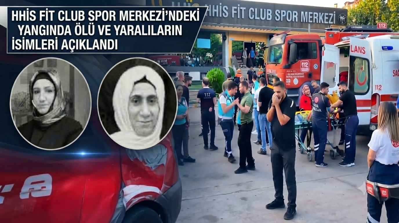 HHİS FİT CLUB SPOR MERKEZİ’NDEKİ YANGINDA ÖLÜ VE YARALILARIN İSİMLERİ AÇIKLANDI