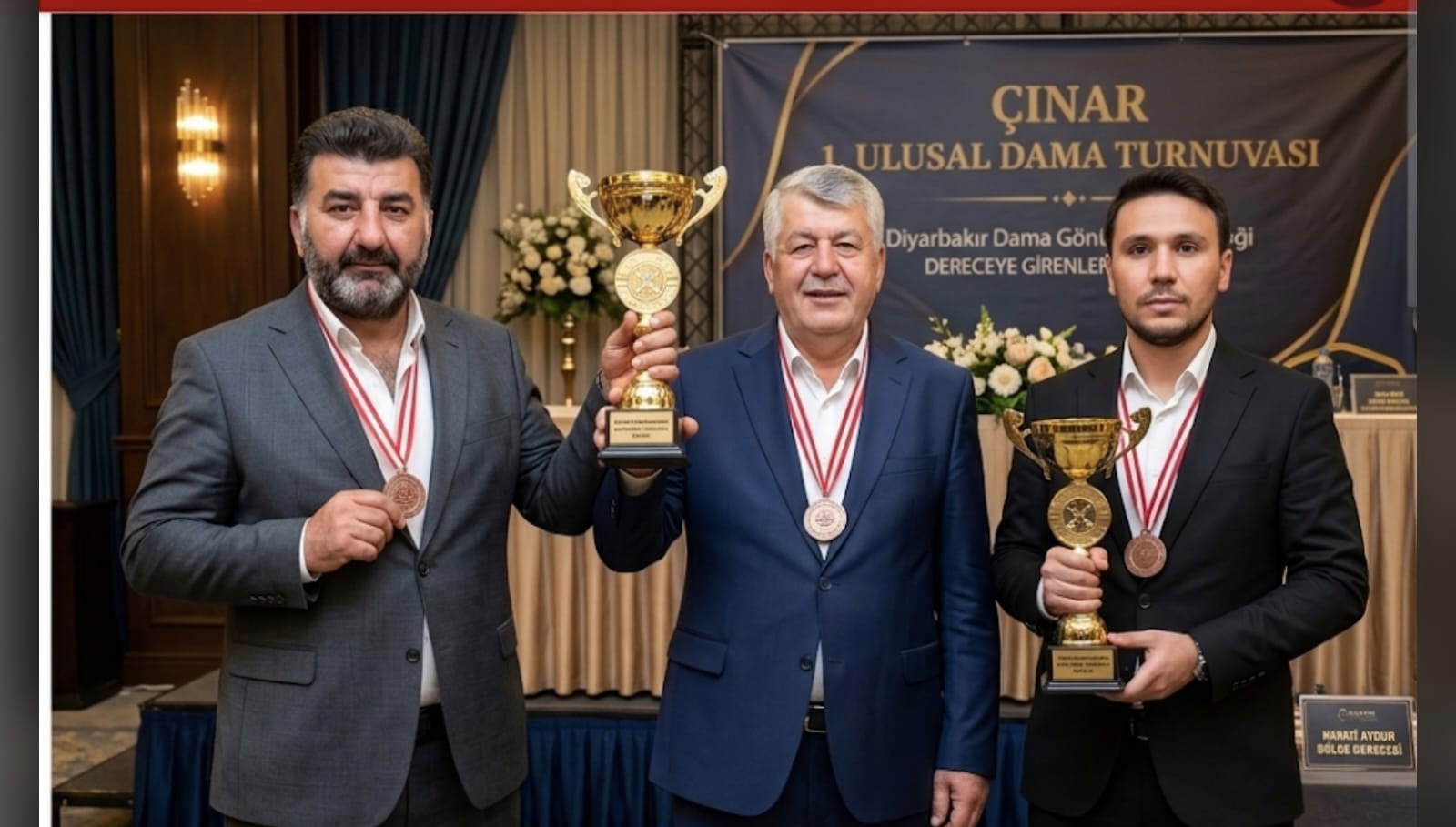 ÇINAR 1. ULUSAL DAMA TURNUVASI’NDA ŞAMPİYON BATMAN’DAN
