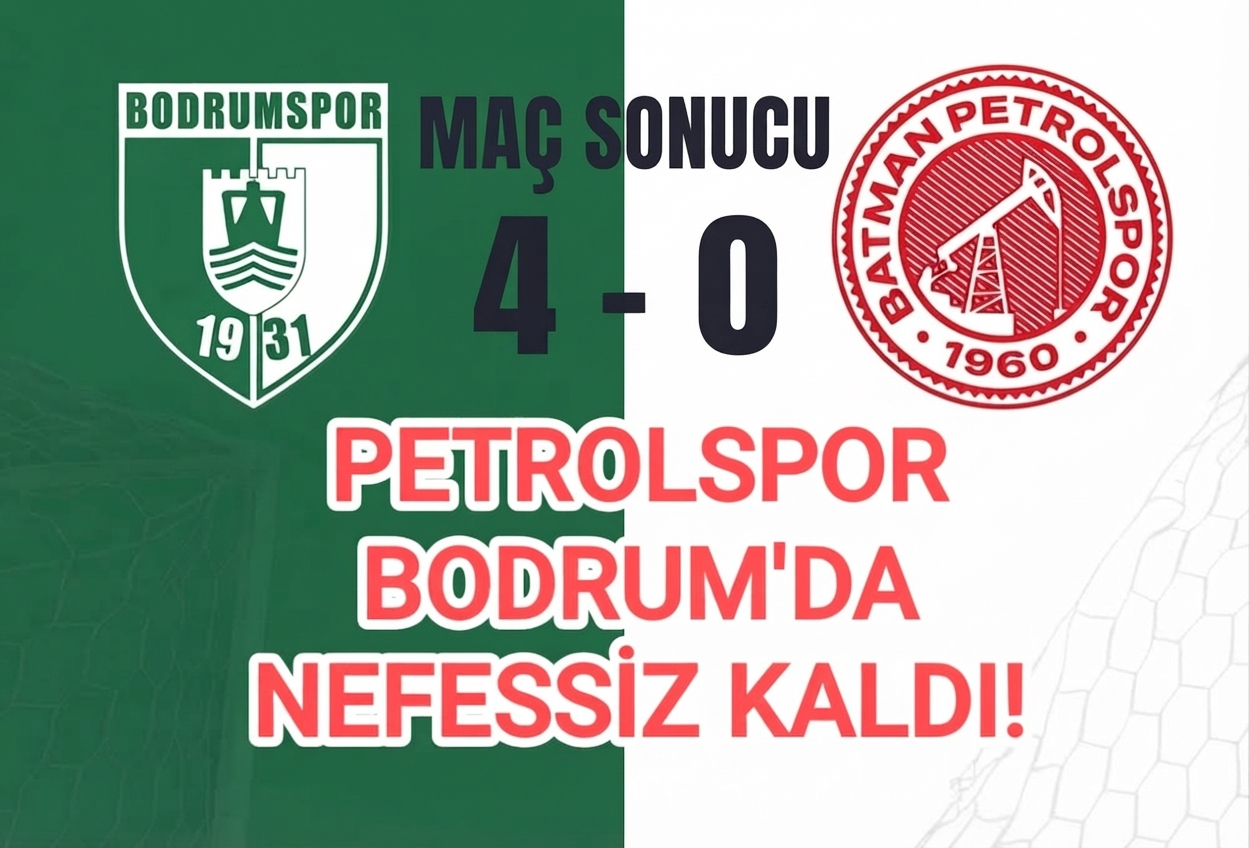 PETROLSPOR BODRUM’DA NEFESSİZ KALDI!